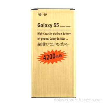 Refurbished 4,200mAh High Capacity Business Gold Replacement Battery for Samsung Galaxy S5